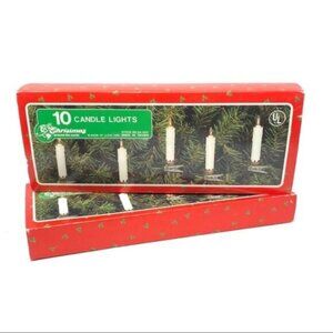 Vintage Clip-on Candle String Christmas Lights